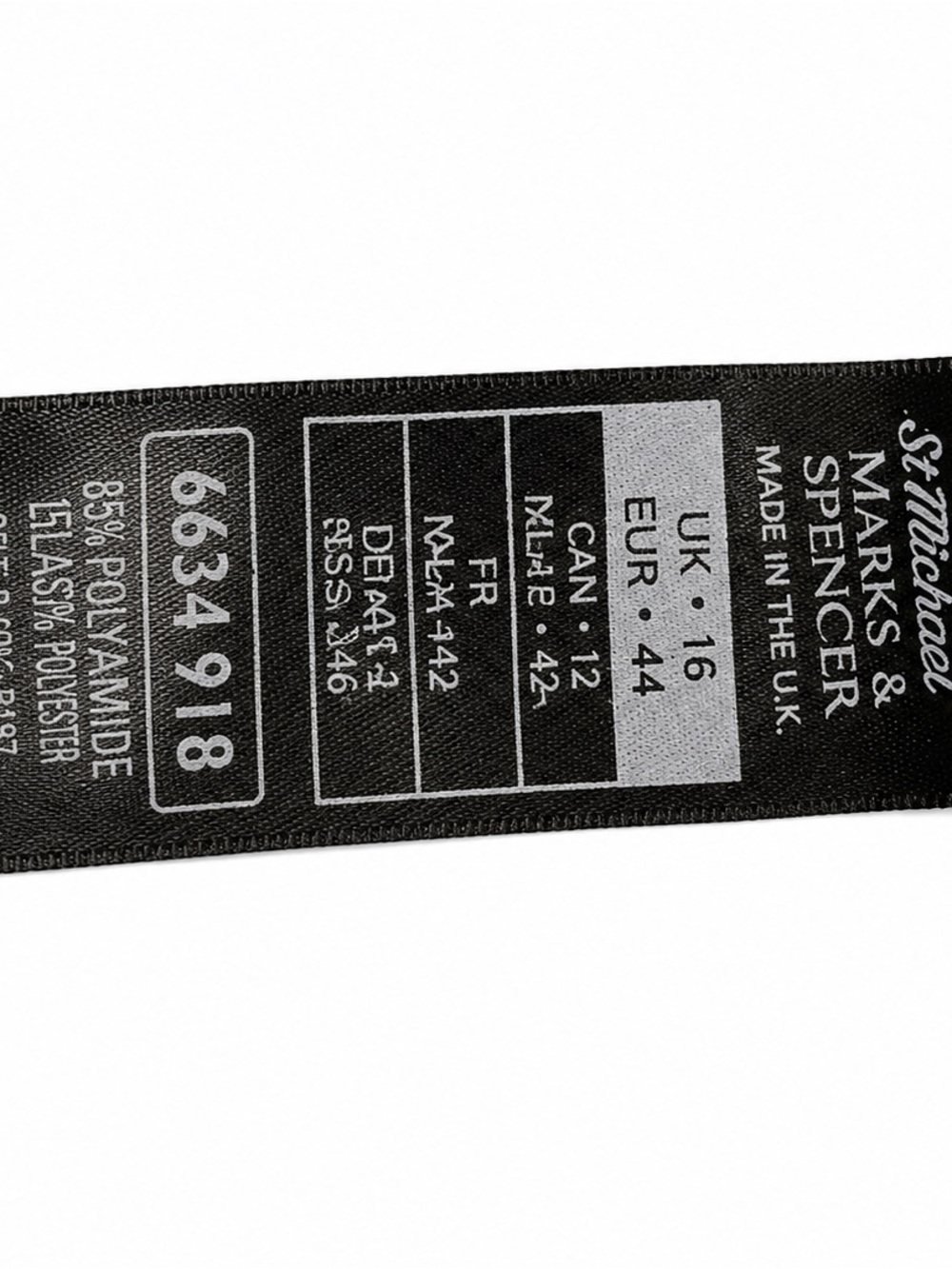 St Michael M&S Black Knit Maxi Skirt UK 16 Office Classic - Picture 3 of 8
